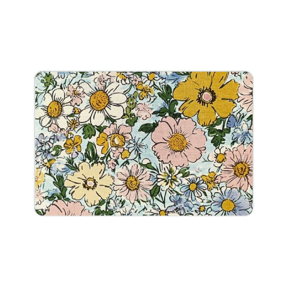 BCIIG Flowers Home Diatom Mud Bath Mat - Quick Drying & Easy to Clean ...