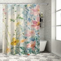 BCIIG Flowers Sky Chic Modern Bathroom Decor Shower Curtain 36"x72