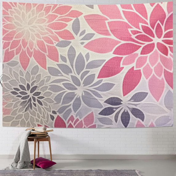 BCIIG Flowers Tapestry Wall Hanging Unique Style Graphic Tapestries Home Wall Decor Art for Living Room Bedroom Apartment Farmhouse Dorm 60x50inch