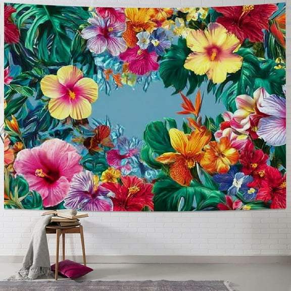 BCIIG Flowers Tapestry Wall Hanging Unique Style Home Decor Art 40x30inch