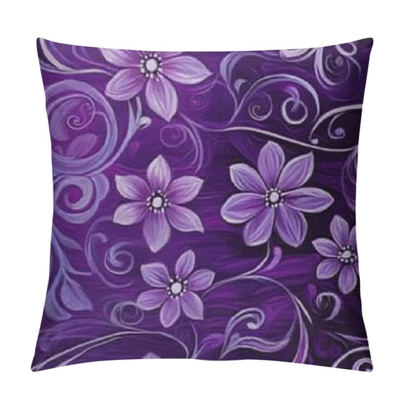 BCIIG Flowers Theme Decorative Throw Pillow Cover for Home Couch Living Room Bed Sofa Printed on Both Sides Square 1PC 12x12in