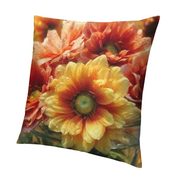 BCIIG Flowers Vase Water Pillow Covers for Home Furnishing 1PC 22x22in