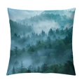 thumbnail image 1 of BCIIG Fog Mountain Graphic Decorative Throw Pillow Cover for Home Couch Living Room Bed Sofa - Autumn Theme Short Plush 1PC 12x12in, 1 of 5