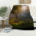 thumbnail image 1 of BCIIG Forest Blanket Garden of Eden Print Flannel Blanket Fantasy  Blankets &amp; Throws Epic Tree Throws Trippy Fariy Plants Throw Blankets Suit for Adult&amp;Kid Bedroom (Forest 0004, ), 1 of 6