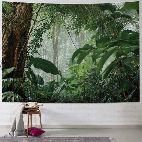 BCIIG Forest Jungle Ecological Tapestry Wall Hanging Home Decor 60x50inch