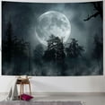 thumbnail image 1 of BCIIG Forest Moon Tapestry, Trippy Tapestry Mystic Forest Starry Night Full Moon Blacklight Wall Hanging Tapestry For Bedroom Living Room Dorm, 1 of 6