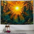 thumbnail image 1 of BCIIG Forest Sun Tapestry Trippy Nature Tree Tapestry Hippie Boho Mountain Wall Tapestry Aesthetic Starry Sky Tapestry Vintage Magic River Tapestry Hanging for Bedroom 40x60inch, 1 of 6
