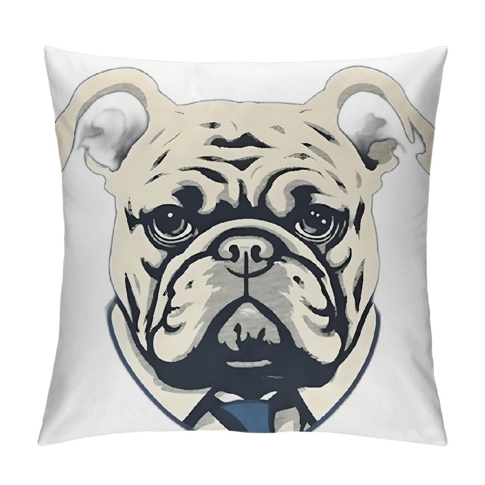 BCIIG French Bulldog Graphic Decorative Throw Pillow Cover Home Decor