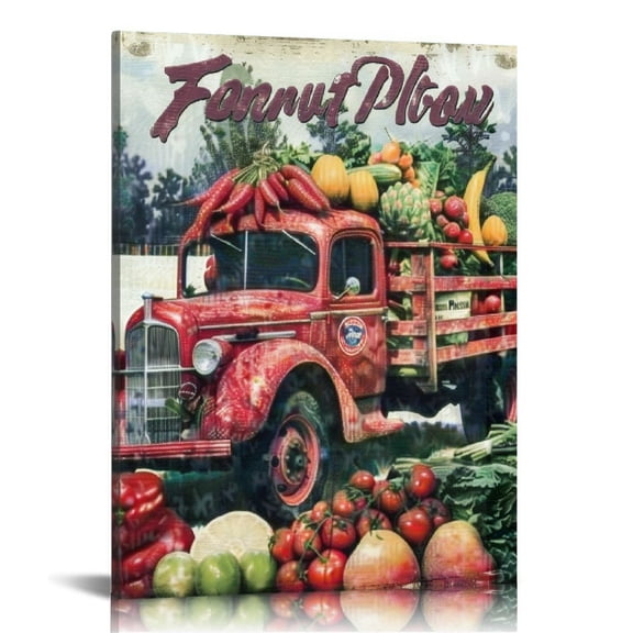 BCIIG Fruits and Vegetables Fine Art Aesthetic Poster and Print Wall Painting for Home Office Decor Pictures Canvas Living Room Bedroom Wall Art Decor 12x16 in