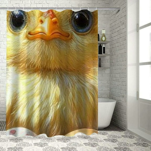 BCIIG Funny Chicken Chic Modern Bathroom Decor Shower Curtain with Hooks 36"x72