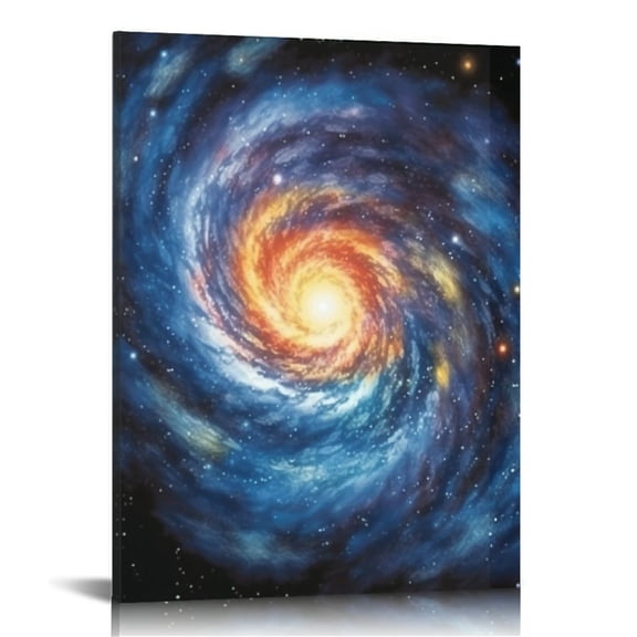 BCIIG Galaxy Spiral Stars Fine Art Aesthetic Poster & Print Wall Painting for Home Office Decor 16x20 in