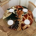 thumbnail image 1 of BCIIG Giraffe Baby Field Round Table Cover, Stain Resistant and Washable, Ideal for Indoor and Outdoor Use - Perfect for Kitchen, Dining, Wedding, Parties - 100% Polyester Fiber 42"-46, 1 of 8