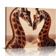 thumbnail image 1 of BCIIG Giraffe Mom and Baby Cute Animal Wall Decor Picture Canvas Print for Kids Room Nursery School Playroom Unframed 24" x 16", 1 of 5