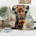 thumbnail image 1 of BCIIG Giraffe Warm Lightweight Blanket Soft Fleece Blankets Throw Blanket Living Rooms Sofa Decor Cow Gifts All Seasons Long-lasting Blanket for All Seasons 40x50in, 1 of 6