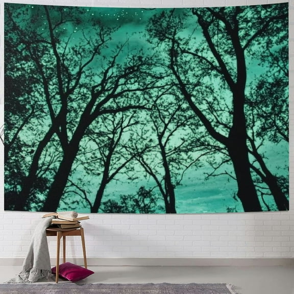 BCIIG Gothic Tree Tapestry Wall Hanging Forest Scenery Woodland Nature Mystic Tapestries Home Decor for Living Room Bedroom Kitchen Farmhouse Dorm 40x60inch