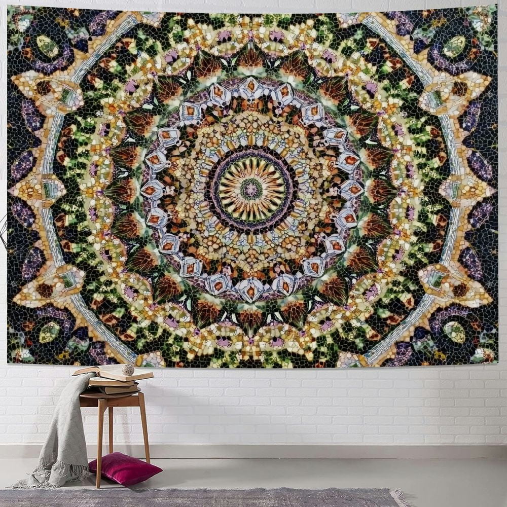 BCIIG Green Mandala Tapestry Wall Hanging Indian Hippie Wall Decor ...