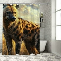 BCIIG Hyena Grass Sky Shower Curtain with Hooks for Bathroom Decor 36"x72