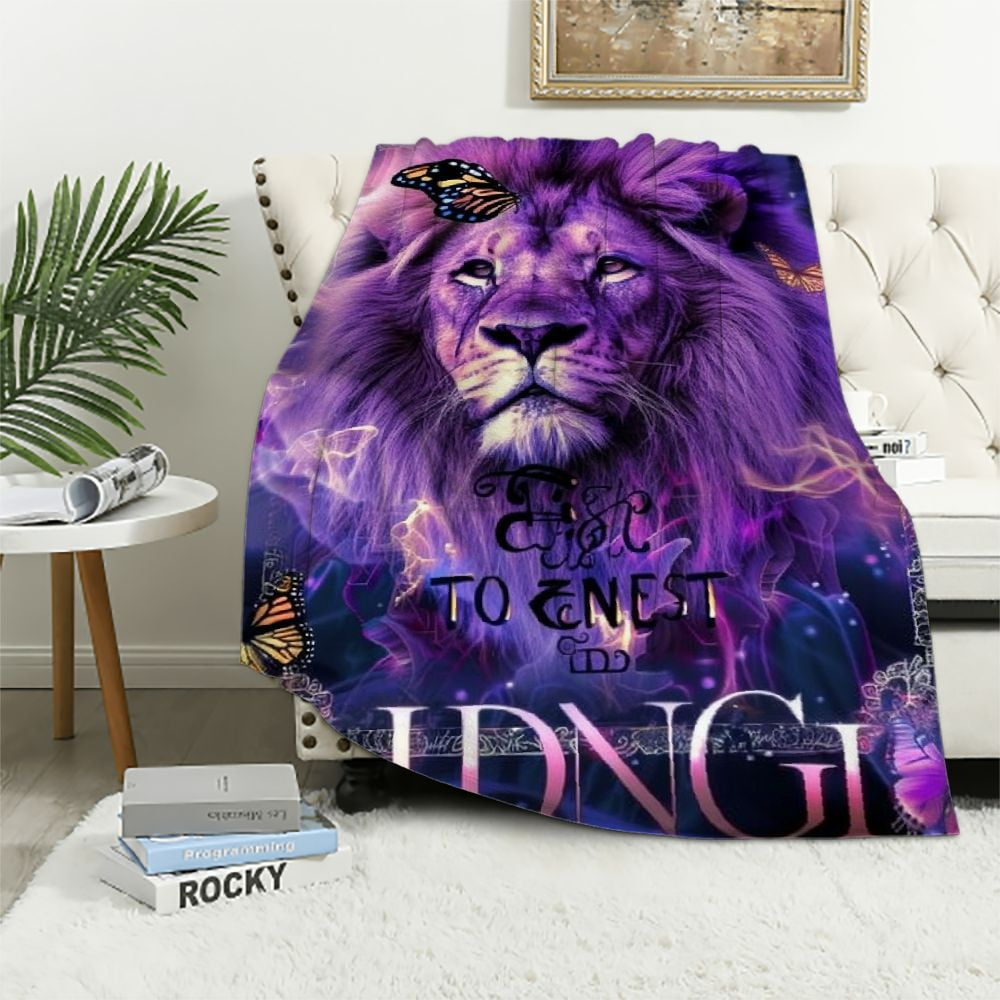 BCIIG Jesus Christ Blanket Praying Christian Religious Soft Throw