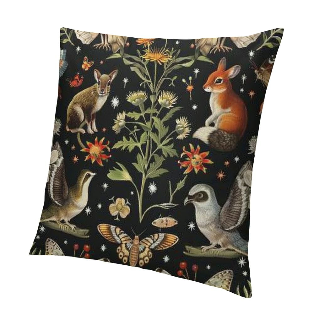 Curated visual reference: Picture Idea: Bciig Kids Cute Woodland Animal Pillow Covers Rabbit Squirrel Snake