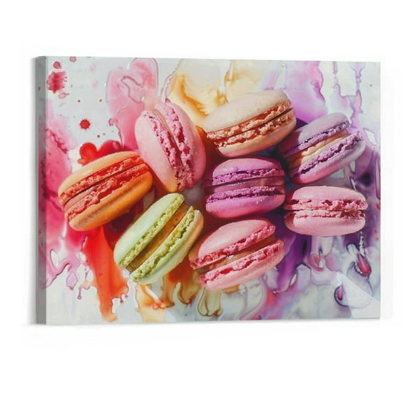 BCIIG Kitchen Canvas Art Wall Decoration, Food Vegetable Canvas Art for Kitchen Decoration Wall, Colorful Fruit & Vegetable Pictures, Frameless Artwork For Modern Dining Room Decor 20"x16"