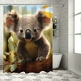 BCIIG Koala Bear Bathroom Decor Set Colorful Luxurious Polyester