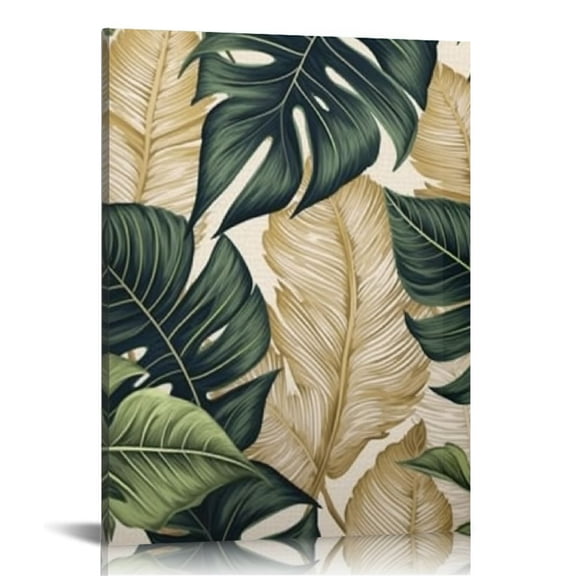 BCIIG Leaves Foliage Lace Fine Art Aesthetic Poster & Print Wall Painting for Home Office Decor 16x20 in