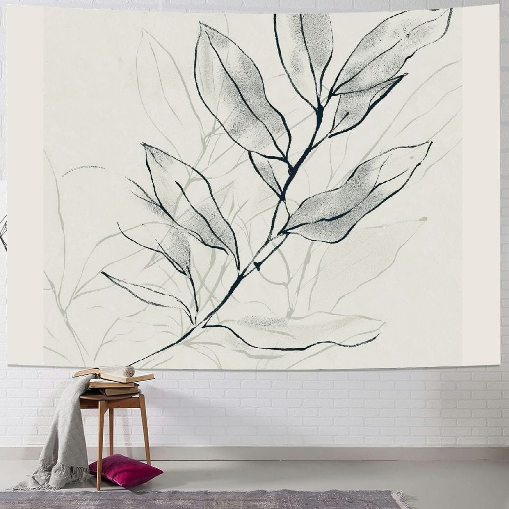BCIIG Leaves Tapestry Wall Hanging Unique Style Graphic Tapestries for