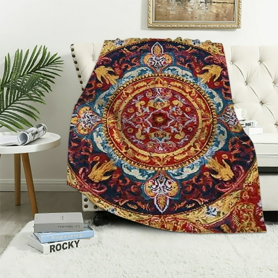 BCIIG Lightweight Soft Flannel Blanket for All Seasons - Tapestry Design 60x80in