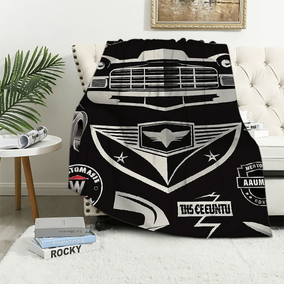 BCIIG Logos Emblems International Typographic Style Warm Lightweight Blanket Soft Fleece Blankets Throw Blanket Living Rooms Sofa Decor Cow Gifts Blanket All Seasons Lightweight Soft Blanket