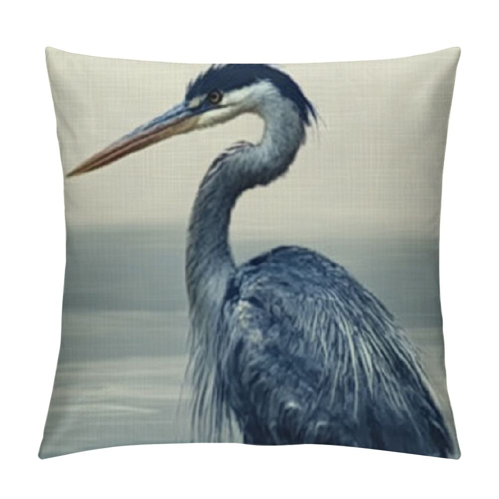 BCIIG Long Neck Bird Graphic Decorative Cushion Throw Pillow Cover for