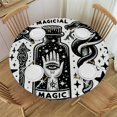 thumbnail image 1 of BCIIG Magic Stars Wand Round Table Cover Stain Resistant Washable Indoor Outdoor Tablecloth Kitchen Dining Wedding Parties Picnic Camping 100% Polyester Fiber 38-42, 1 of 8
