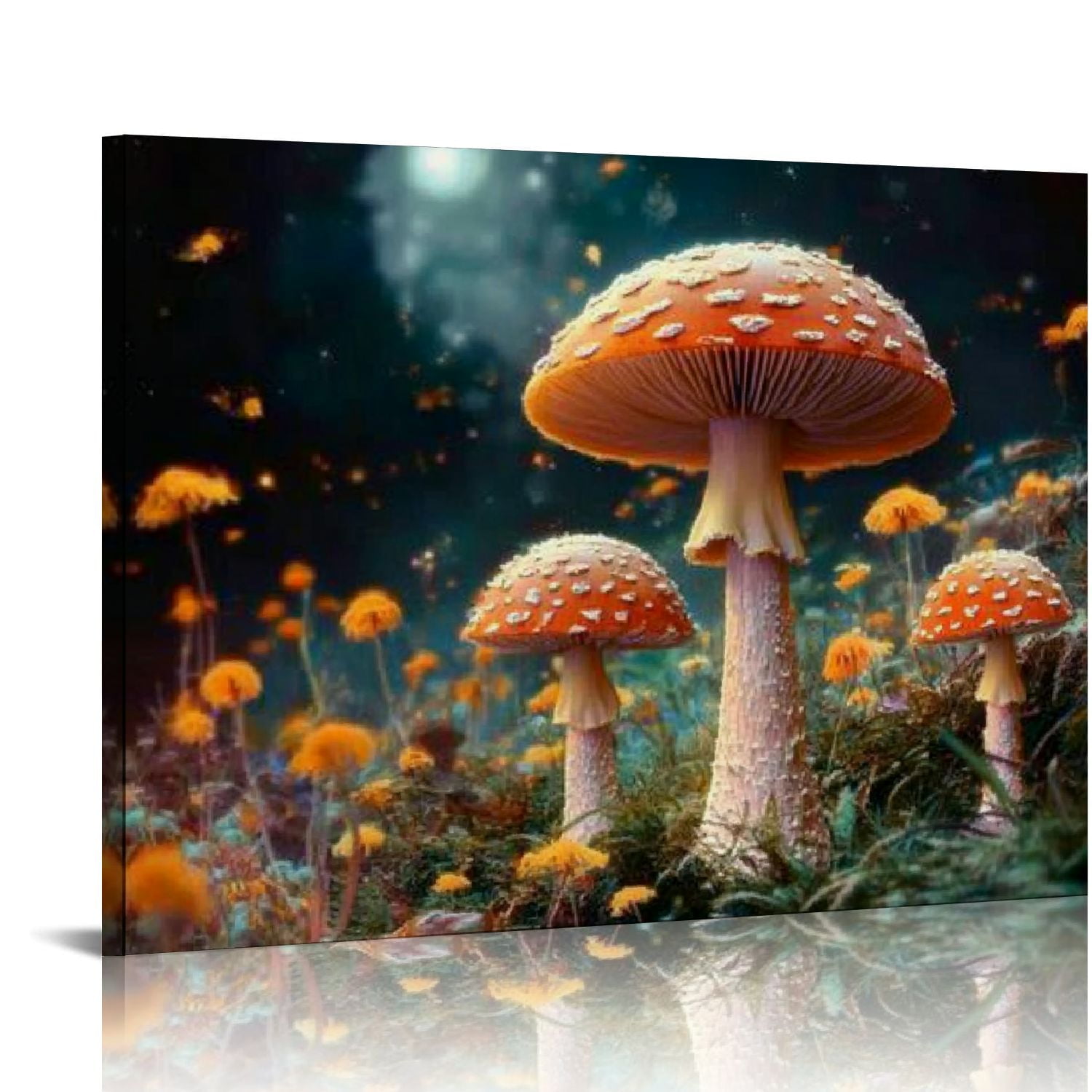 BCIIG Magical Forest Wall Art Fantasy Mushroom Indoor art wall ...