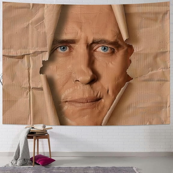 BCIIG Man's Face Tapestry Wall Hanging Unique Style Graphic Tapestries Home Wall Decor Art for Living Room Bedroom Apartment Farmhouse Dorm 50x40inch