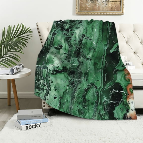 BCIIG Marble Texture Spots Warm Lightweight Blanket Soft Fleece Blankets Throw Blanket All Seasons Flannel Material Blanket for Living Rooms Sofa Decor Cow Gifts - Multiple Sizes Available 40x50in