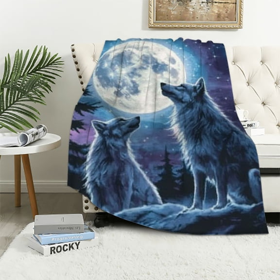 BCIIG Moon Blanket Throw Kids Star Moon Blanket for Boys Girls Moon Phases Blanket Space Blanket Fleece Throw Blanket Moon Gifts College Dorm Blanket Sofa Couch Living Room Bed Camping Travel 40x50in