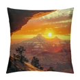 thumbnail image 1 of BCIIG Mountain Sunset Sun Graphic Decorative Pillow Cover for Home Couch Living Room Sofa Throw Pillow Covers Square 1PC 20x20in, 1 of 5