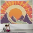 thumbnail image 1 of BCIIG Mountains Sun Bob Ross Tapestry Wall Hanging Unique Style Graphic Tapestries Home Wall Decor Art for Living Room Bedroom Apartment Farmhouse Dorm 40x60inch, 1 of 6
