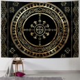 thumbnail image 1 of BCIIG  Nordic Vikings Tapestry, Large 100x90inches Soft Flannel, Vegvsir Symbol Amulet Celtic Rune Scandinavian Aesthetic Mythology Tapestry Wall Hanging for Bedroom Living Room Decor, 1 of 6