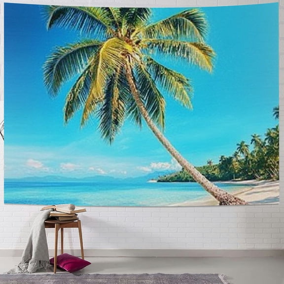 BCIIG Ocean Tapestry, Kood Island Thailand Journey Vacation Heaven Travel Destination in Asia, Wall Hanging for Bedroom Living Room Dorm Decor 40x30inch