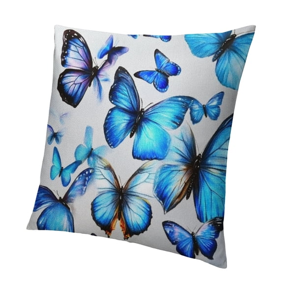 BCIIG Outdoor patio pillowcase Butterfly Farmhouse decor Outdoor furniture Swing chair Bench Decorative cushion cover Sofa 12x12in