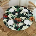 thumbnail image 1 of BCIIG Panda Bears Round Table Cover Stain Resistant Washable Indoor Outdoor Tablecloth Kitchen Dining Wedding Parties 100％ Polyester Fiber 46"-50, 1 of 8
