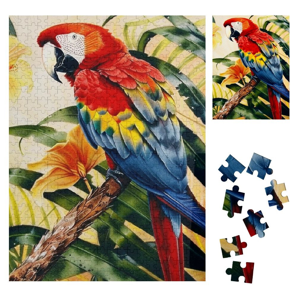 Photo inspiration: Fresh Look at Bciig Parrot Palm Tree Branch Flower Wooden Jigsaw Puzzle Vertical