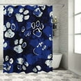 thumbnail image 1 of BCIIG Paw Prints Bathroom Decor Set with Hooks, Colorful Luxurious Graphic Print Polyester Fabric Fashion Shower Curtain, 100% Waterproof Chic Modern Bathroom Decor, Multi-Size 36x72, 1 of 7