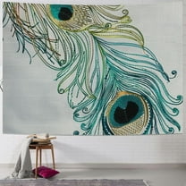 BCIIG Peacock Feather Tapestry Wall Hanging Unique Style Graphic Tapestries Home Wall Decor for Living Room Bedroom Dorm Decoration 40x30inch