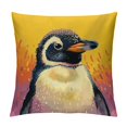 BCIIG Penguin Graphic Decorative Throw Pillow Cover for Home Couch