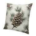 thumbnail image 1 of BCIIG Pine Cone Christmas Throw Cushion Cover Twig Decorative Pillow Case Pine Cone Winter Pillow Case Soft Holiday Cushion Cover Suitable for beds, sofas, sofas, living rooms 12x12in, 1 of 5