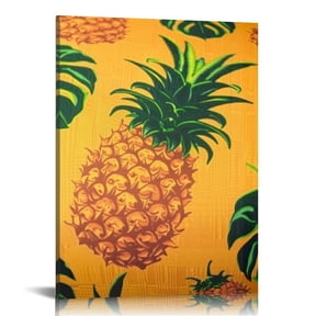 BCIIG Pineapple Fine Art Aesthetic Poster Print Wall Painting for Home Office Decor Canvas Print Living Room Bedroom Wall Art Modern Farmhouse Bathroom Artwork Kitchen Pictures 12x16 in