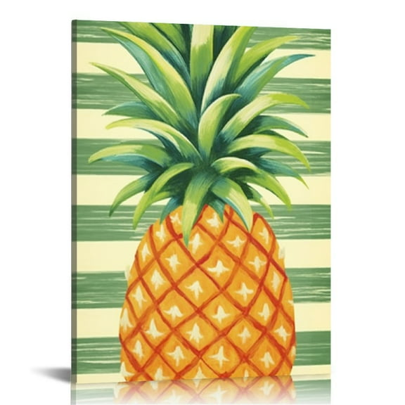 BCIIG Pineapple Leaves Fine Art Aesthetic Poster Print Wall Painting for Home Office Decor Pictures Canvas Bedroom Living Room Wall Art Fashion Kitchen Farmhouse Bathroom Room Wall Decor 12x16 in