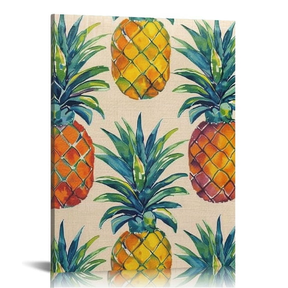 BCIIG Pineapples Fine Art Aesthetic Poster & Print Wall Painting for Home Office Decor, Canvas Living Room Bedroom Wall Art Decor 16x20 in