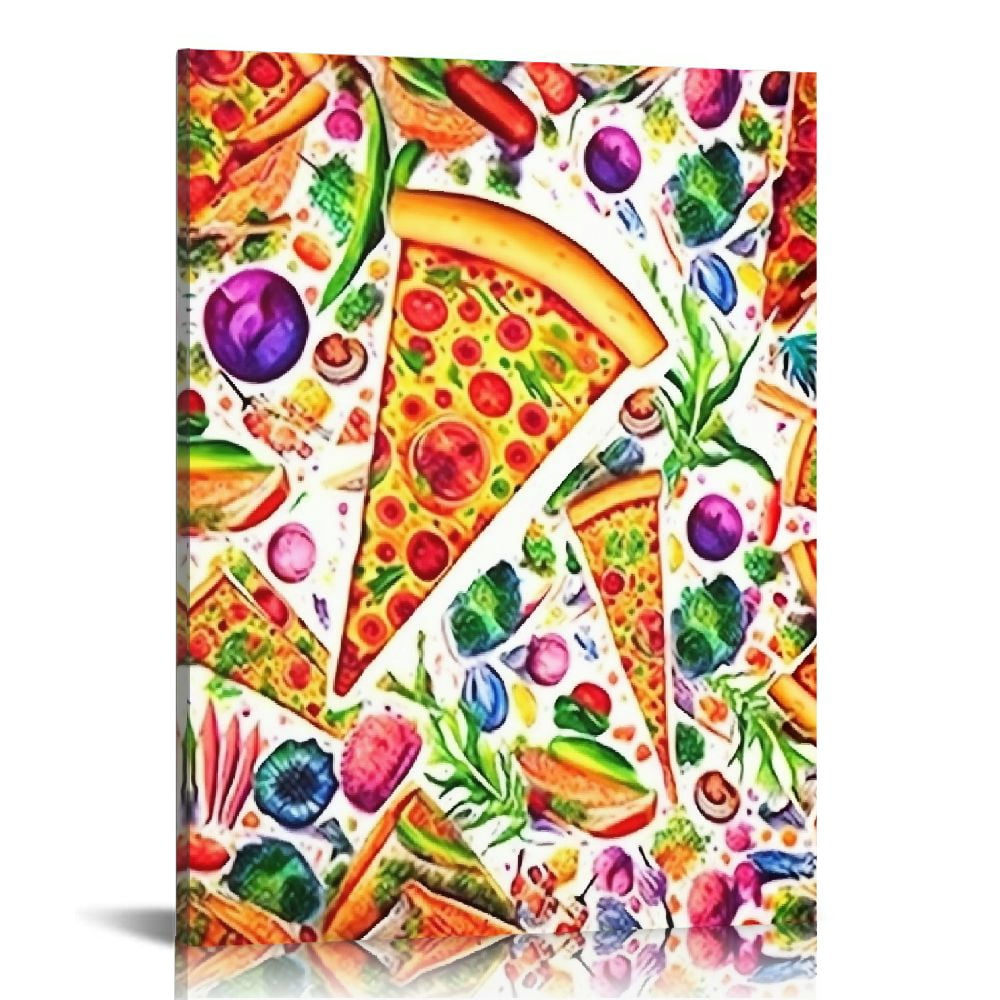 BCIIG Pizza Fine Art Aesthetic Poster Print Wall Painting for Home